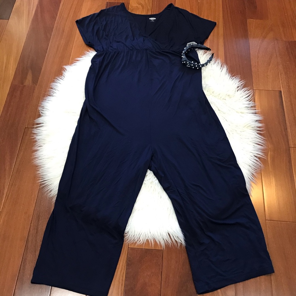 Maternity Cross Front Jersey Jumpsuit XL